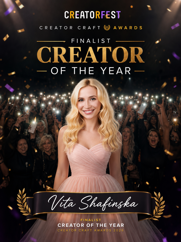 Vita Shafinska — Creator of the Year, UK Creator Craft Awards 2026